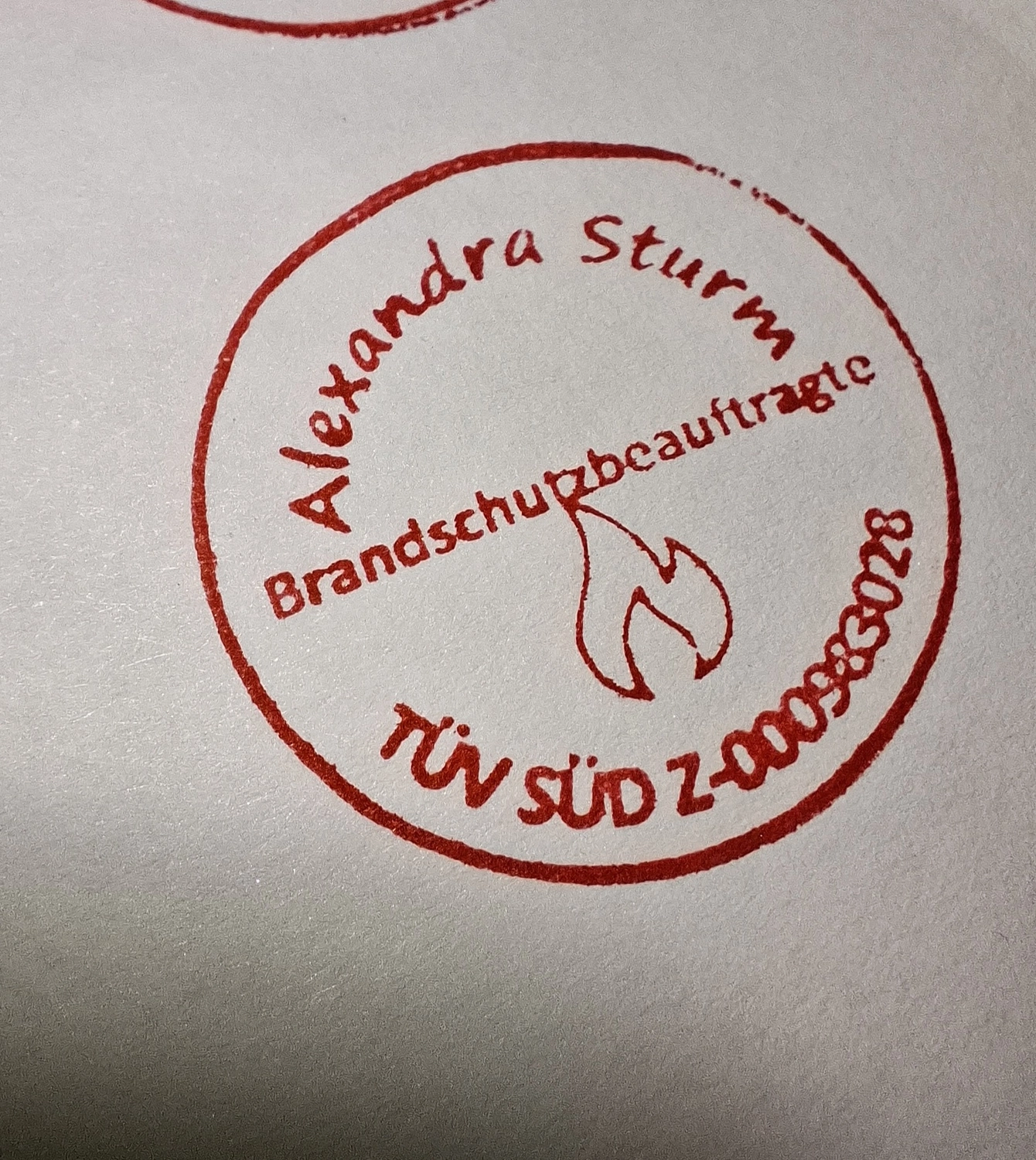 Alexandra Sturm – Beratung mit System – Sicherheit, Technik, Verantwortung – Zertifikat